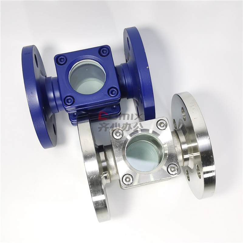 宇明sg-fzt dn40 316l 长度200mm 法兰不锈钢方形直通视镜 单位:台
